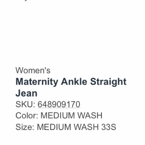 Abercrombie & Fitch Maternity jeans- good condition -Size 33S - Picture 3 of 3